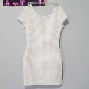 White bodycon dress